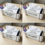 GoPack DIY 創意收納面紙盒｜白色質感底・想畫就畫・髒了照樣好擦